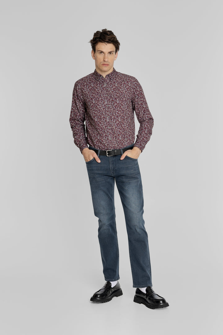 Męska koszula we wzór paisley Regular Fit