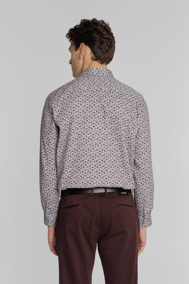 Koszula męska w drobny wzór paisley z kołnierzykiem button-down Regular Fit