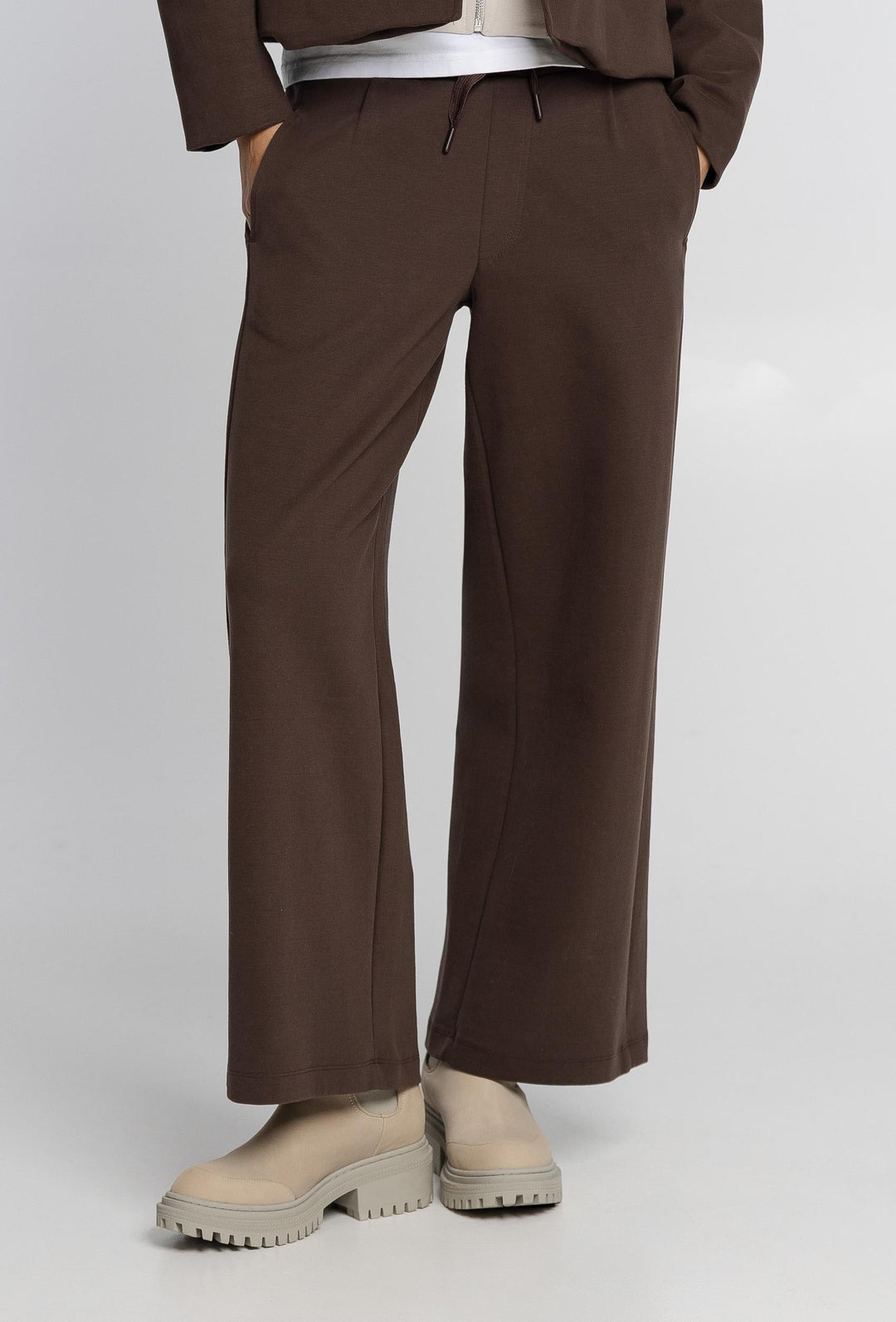 Campione Damen-Set mit Blazer und Hose in Schokoladenbraun