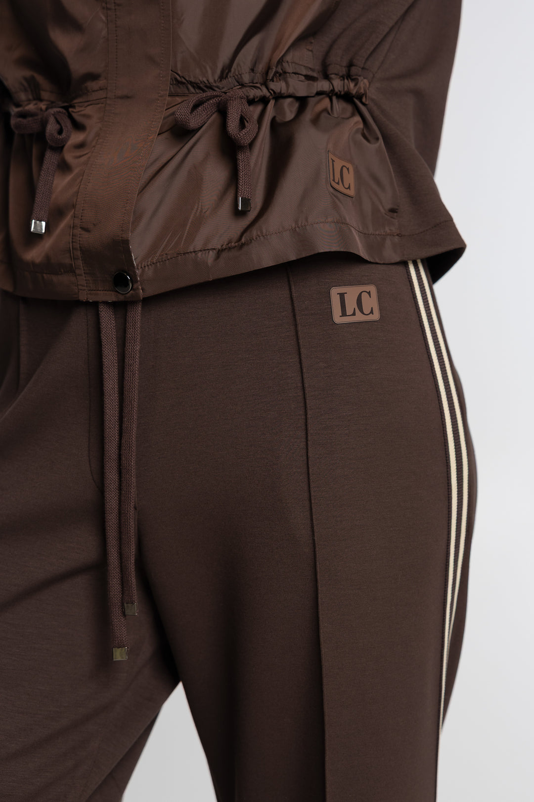 Campione Brown Jacket and Side-Stripe Trousers Co-ord