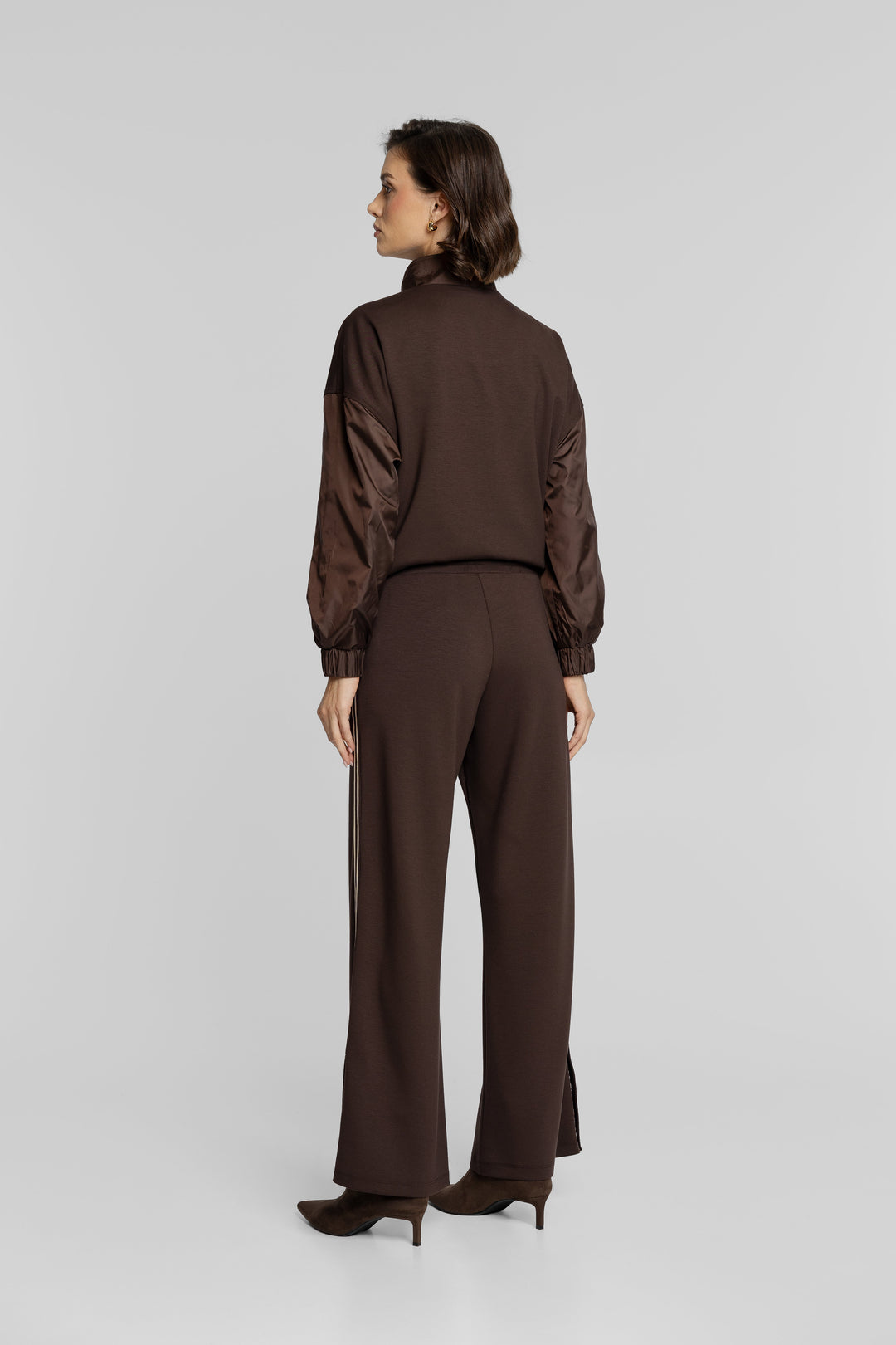 Campione Brown Jacket and Side-Stripe Trousers Co-ord