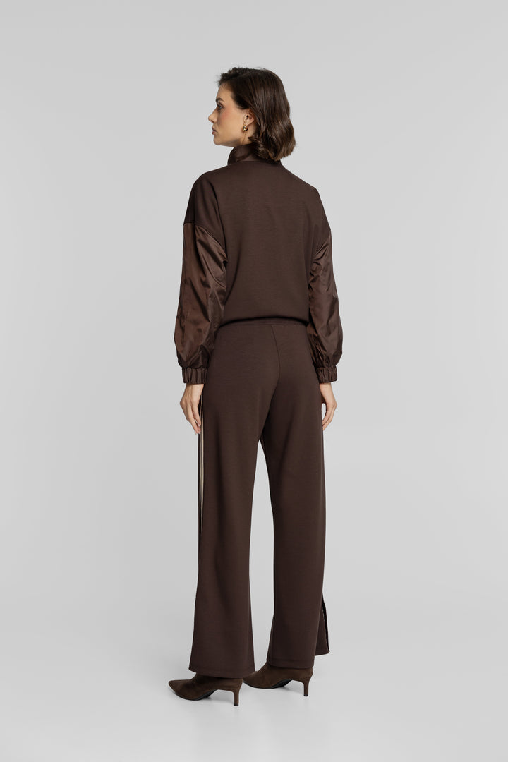 Campione Brown Jacket and Side-Stripe Trousers Co-ord