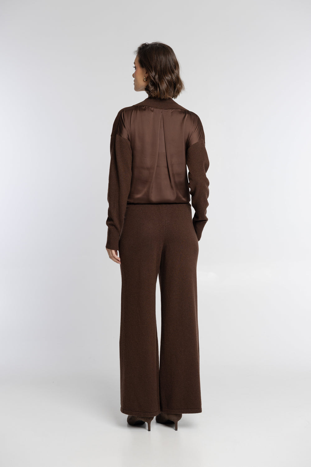 Campione Chocolate Brown Knitted Jumper and Trousers Co-ord