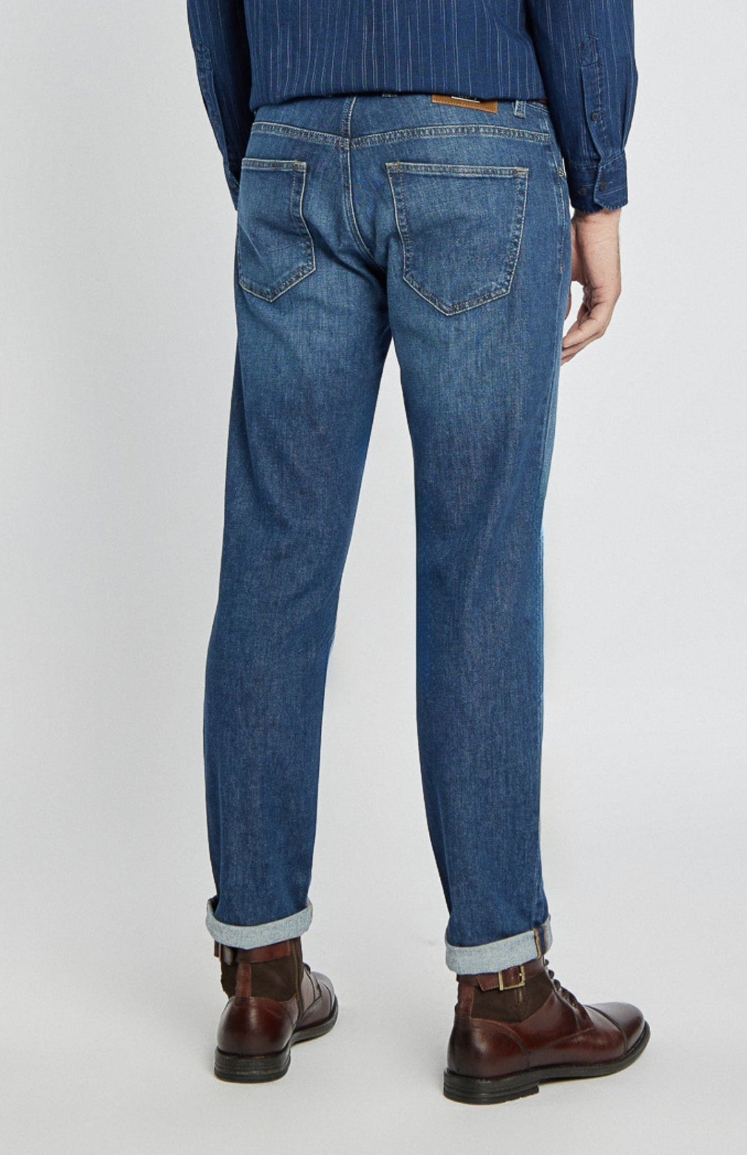 Herren-Jeans in Navy mit geradem Bein