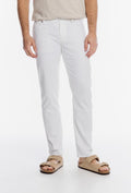 Alberto Elegant White Chino Trousers