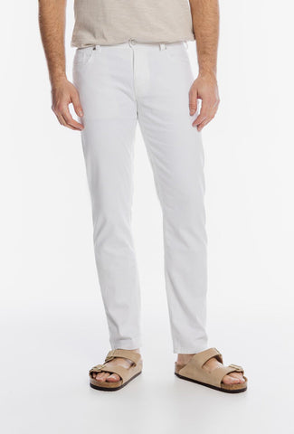 Alberto Elegant White Chino Trousers