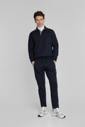 Campione Dunkelblaues Herren-Set mit Langarm-Polo und Hose
