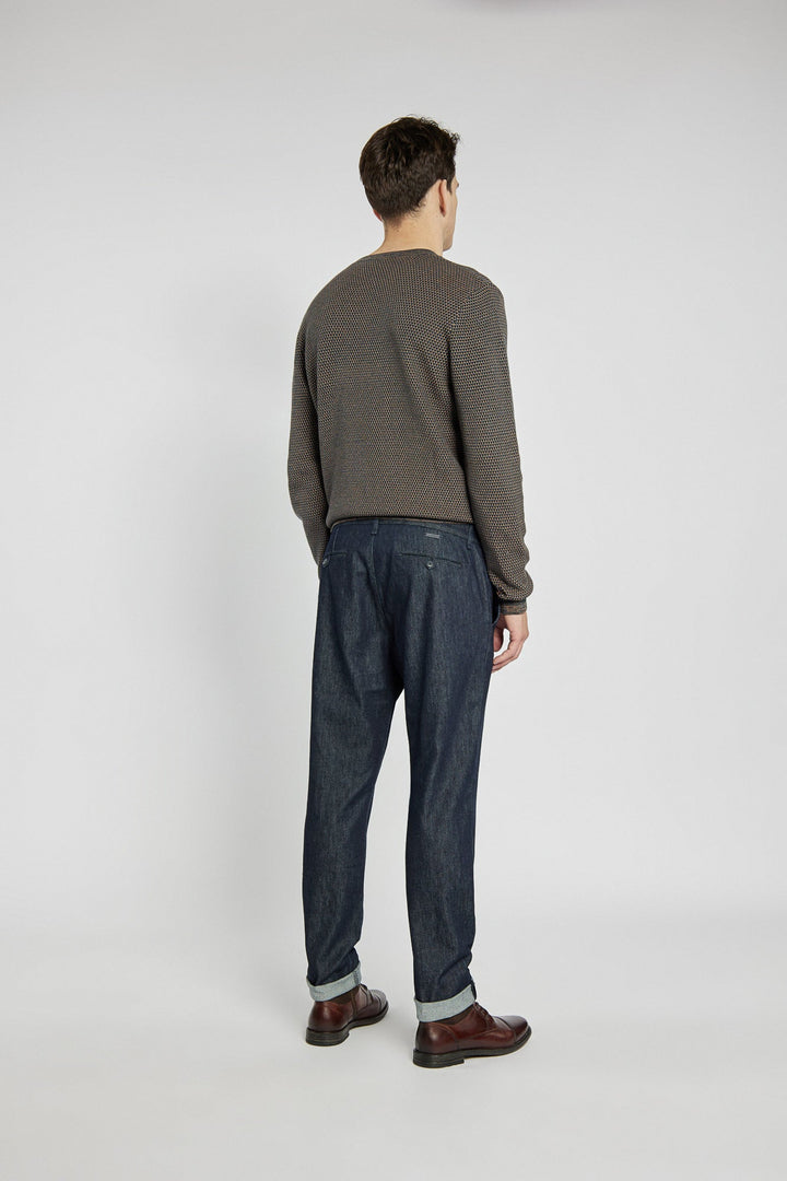 Herren-Jeans in Navy aus glattem Denim