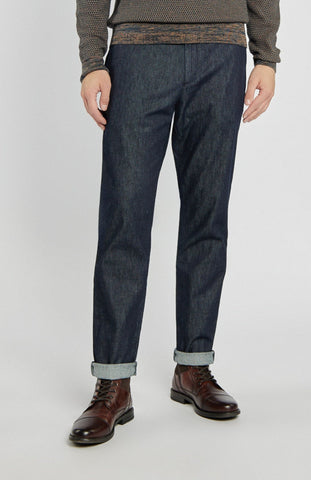 Men's Navy Jeans in Smooth Denim