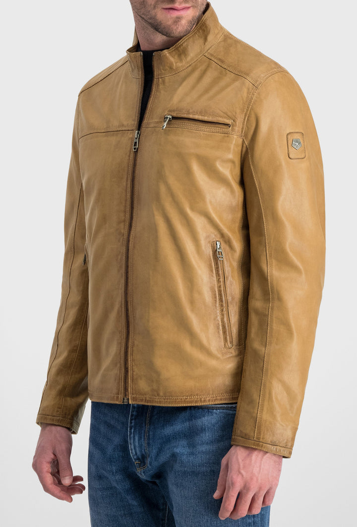 Caramel Leather Jacket