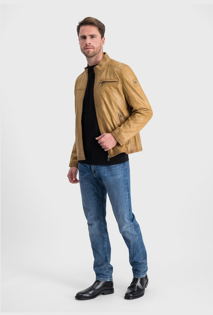 Caramel Leather Jacket