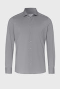 Elegant Grey Shirt with a Minimalist Cut