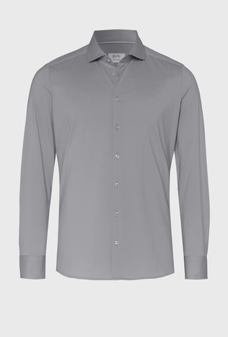 Elegant Grey Shirt with a Minimalist Cut