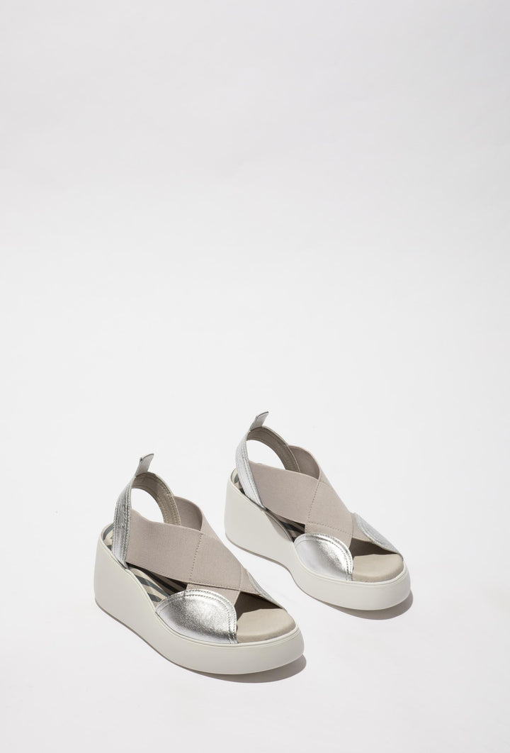 Elegante Damensandalen in Metallic