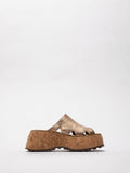 Closed Shoes on a Stylish Cork Sole