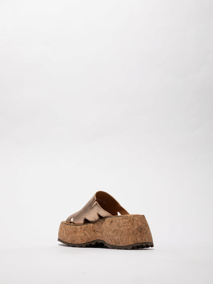 Closed Shoes on a Stylish Cork Sole