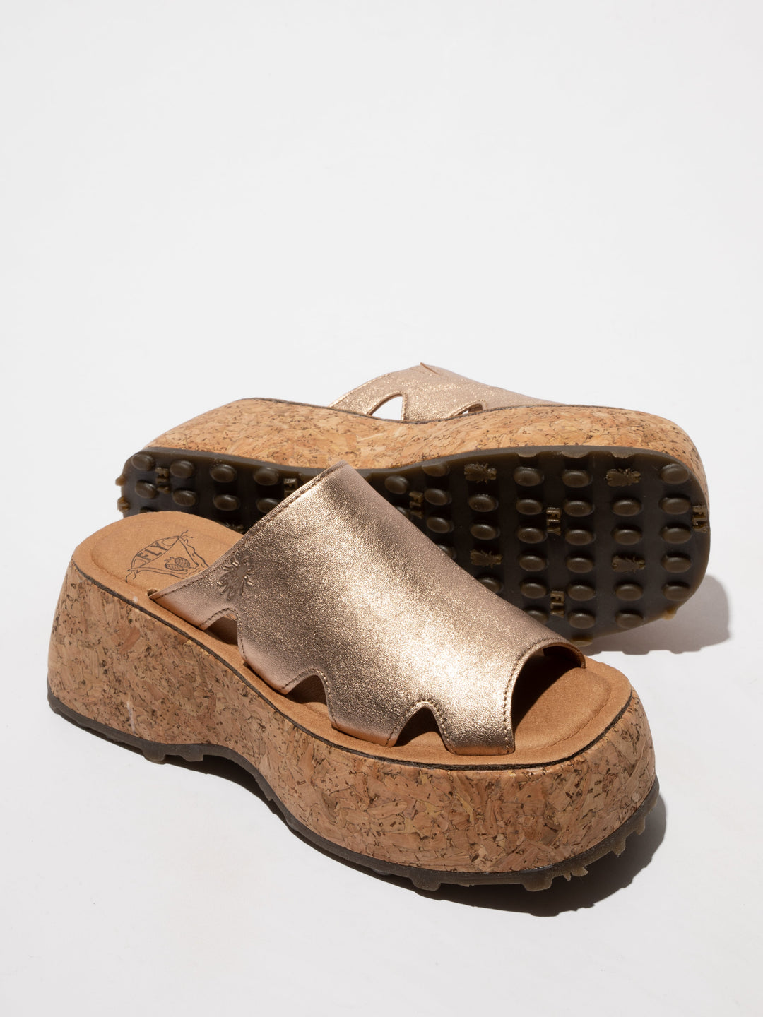 Closed Shoes on a Stylish Cork Sole