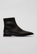 Leather Ankle Boots with a Square Toe