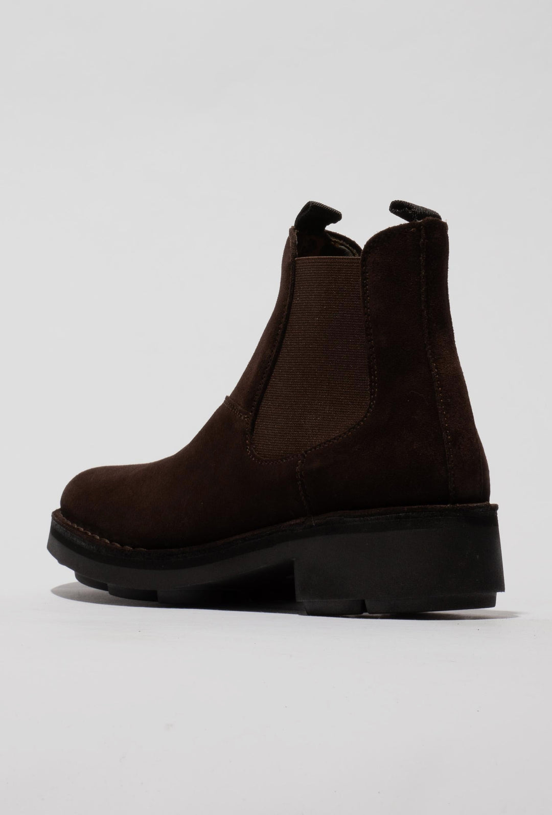 Chelsea Boots aus Wildleder in Schokobraun