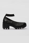Platform Court Shoes with an Ankle Strap