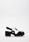 Unusual Sandals in Black and White