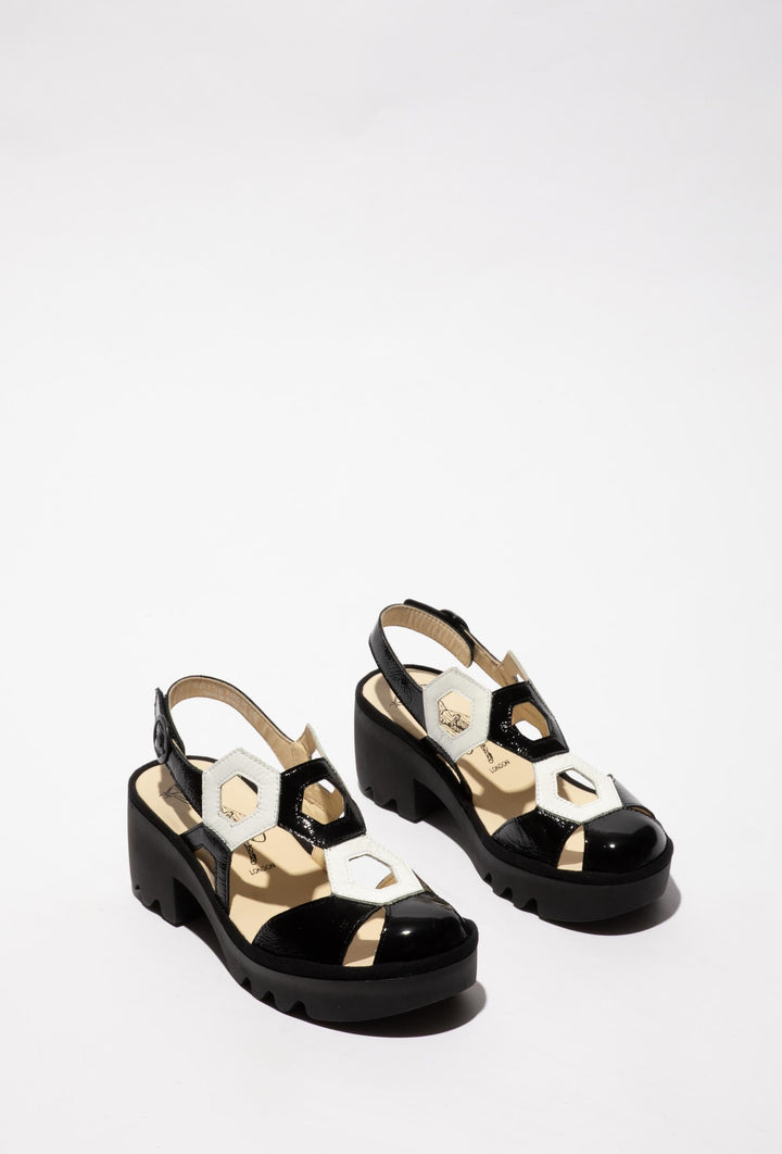 Unusual Sandals in Black and White