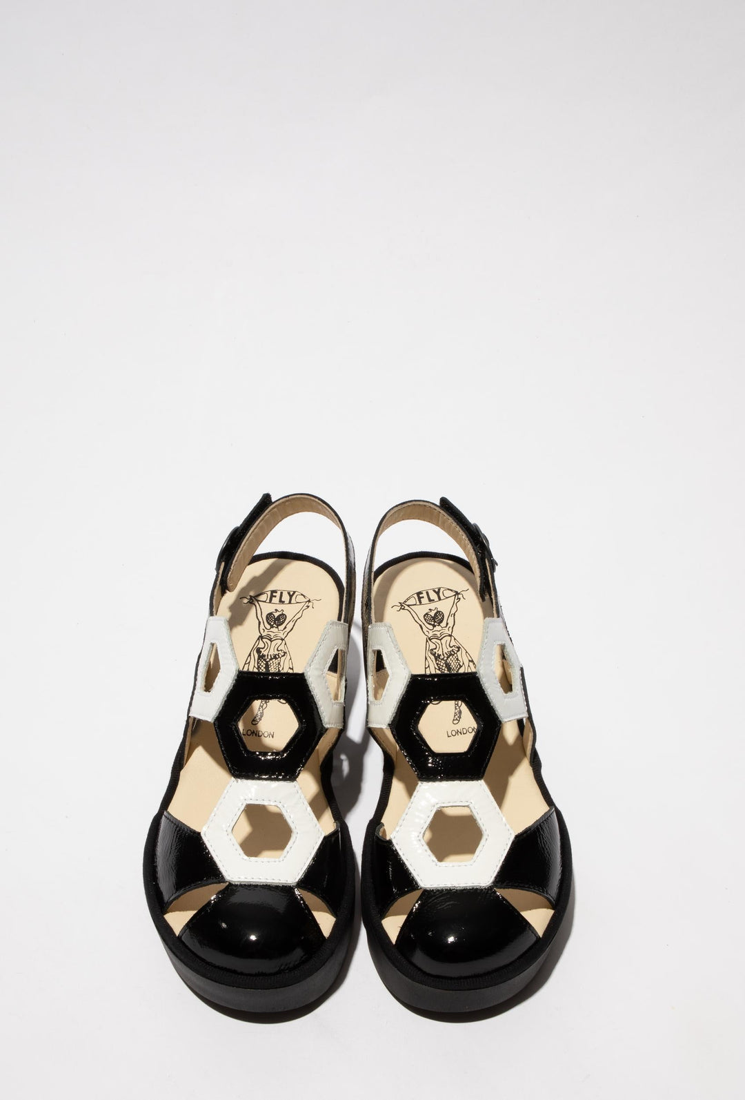Unusual Sandals in Black and White