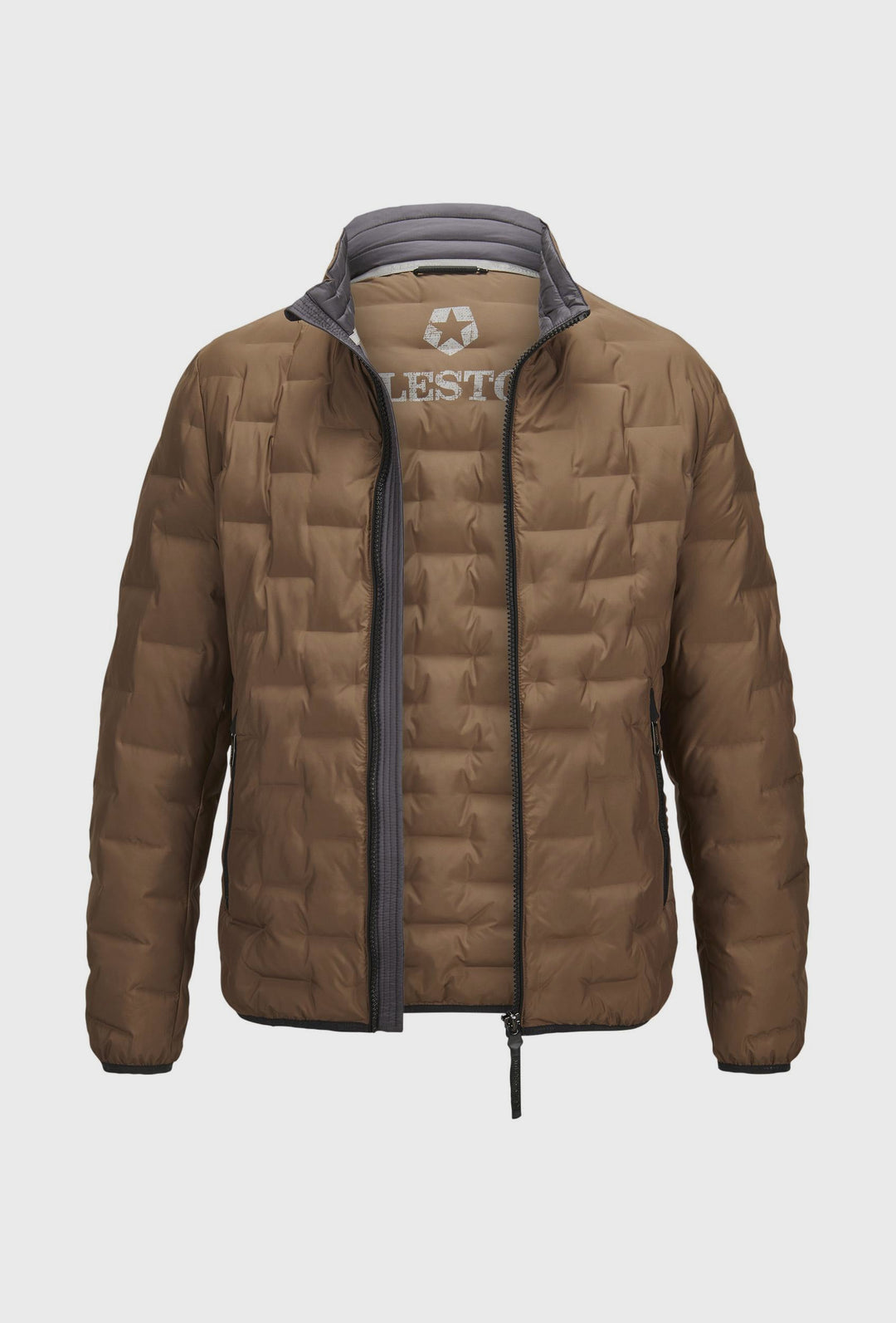Leichte Steppjacke in Karamell