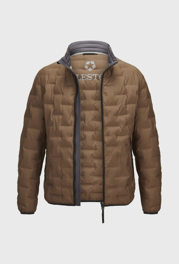 Leichte Steppjacke in Karamell