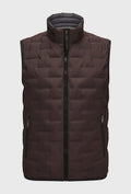 Quilted Gilet in Deep Burgundy