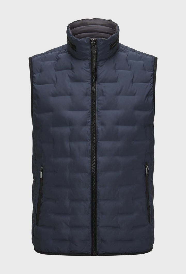 Men's Navy Quilted Gilet - Light and Insulated