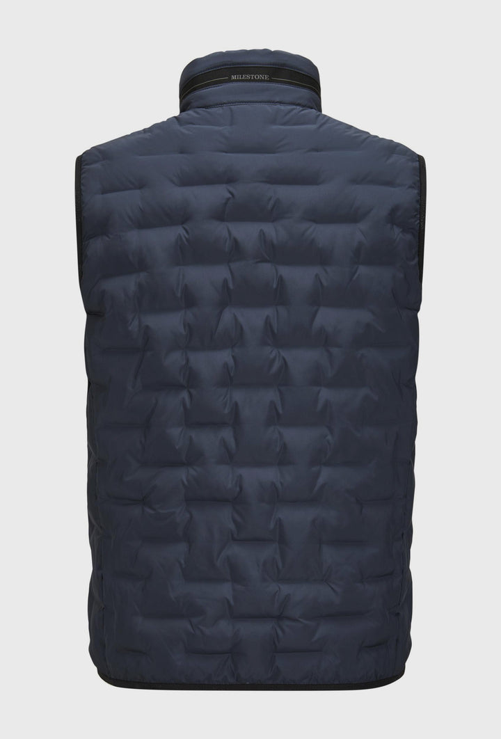 Men's Navy Quilted Gilet - Light and Insulated