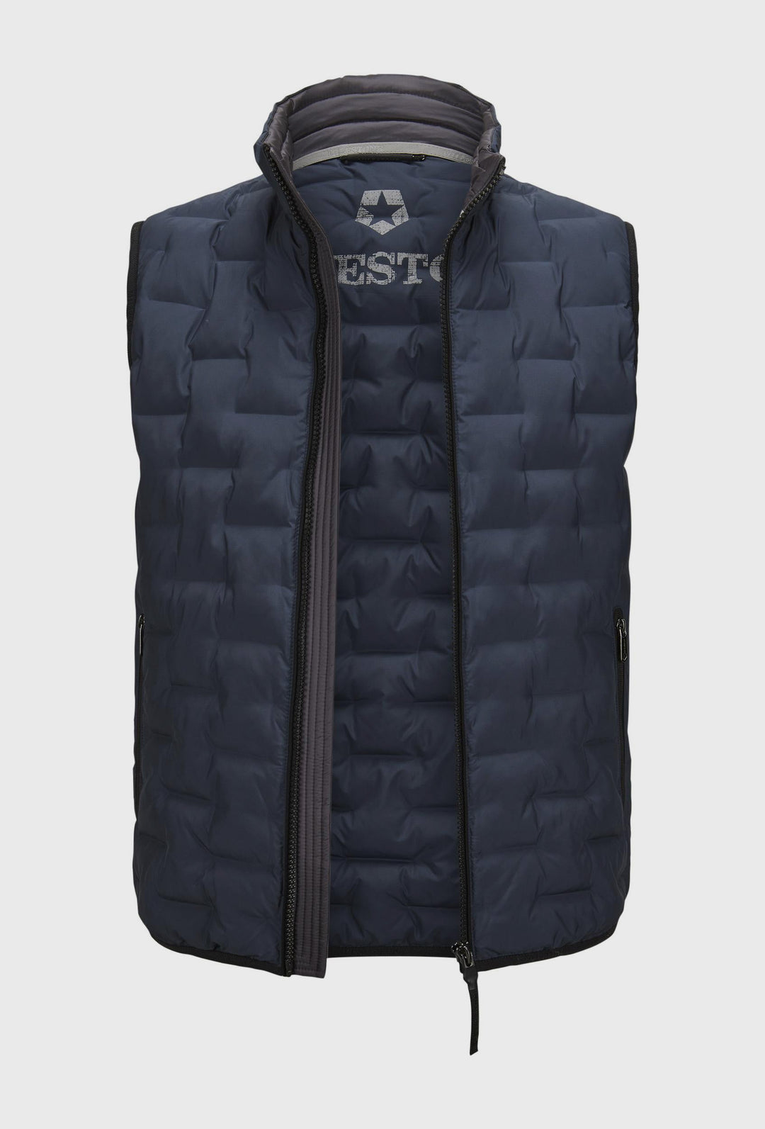 Men's Navy Quilted Gilet - Light and Insulated