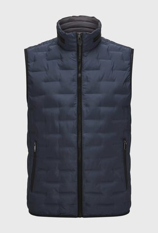 Men's Navy Quilted Gilet - Light and Insulated