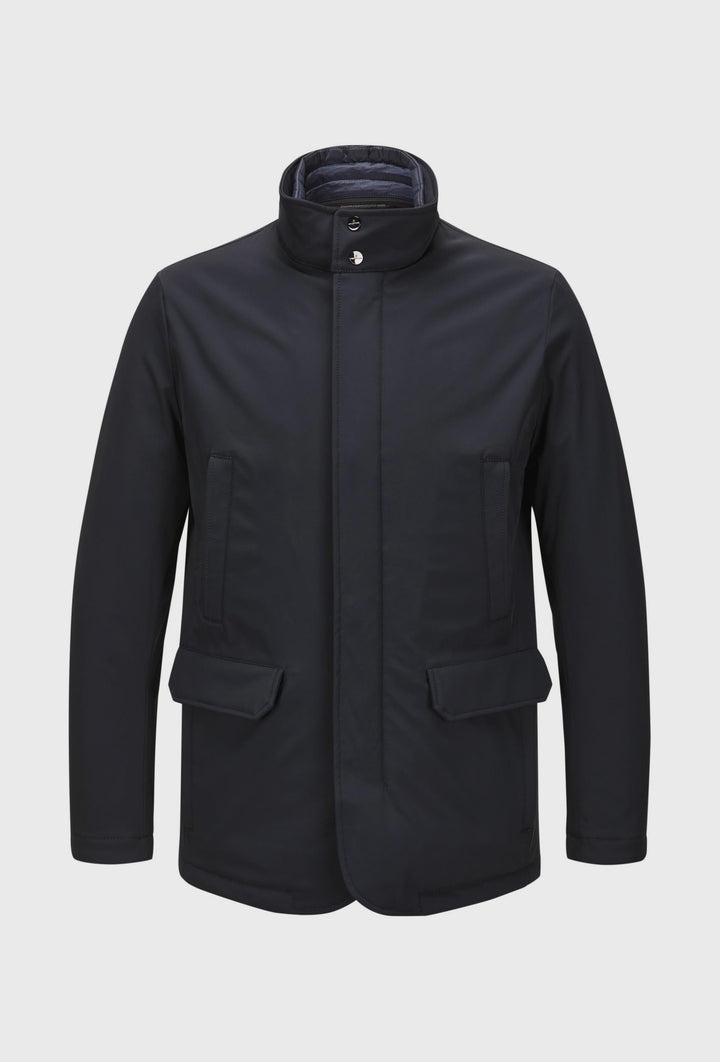 Navy Urban Jacket with a Detachable Quilted Layer