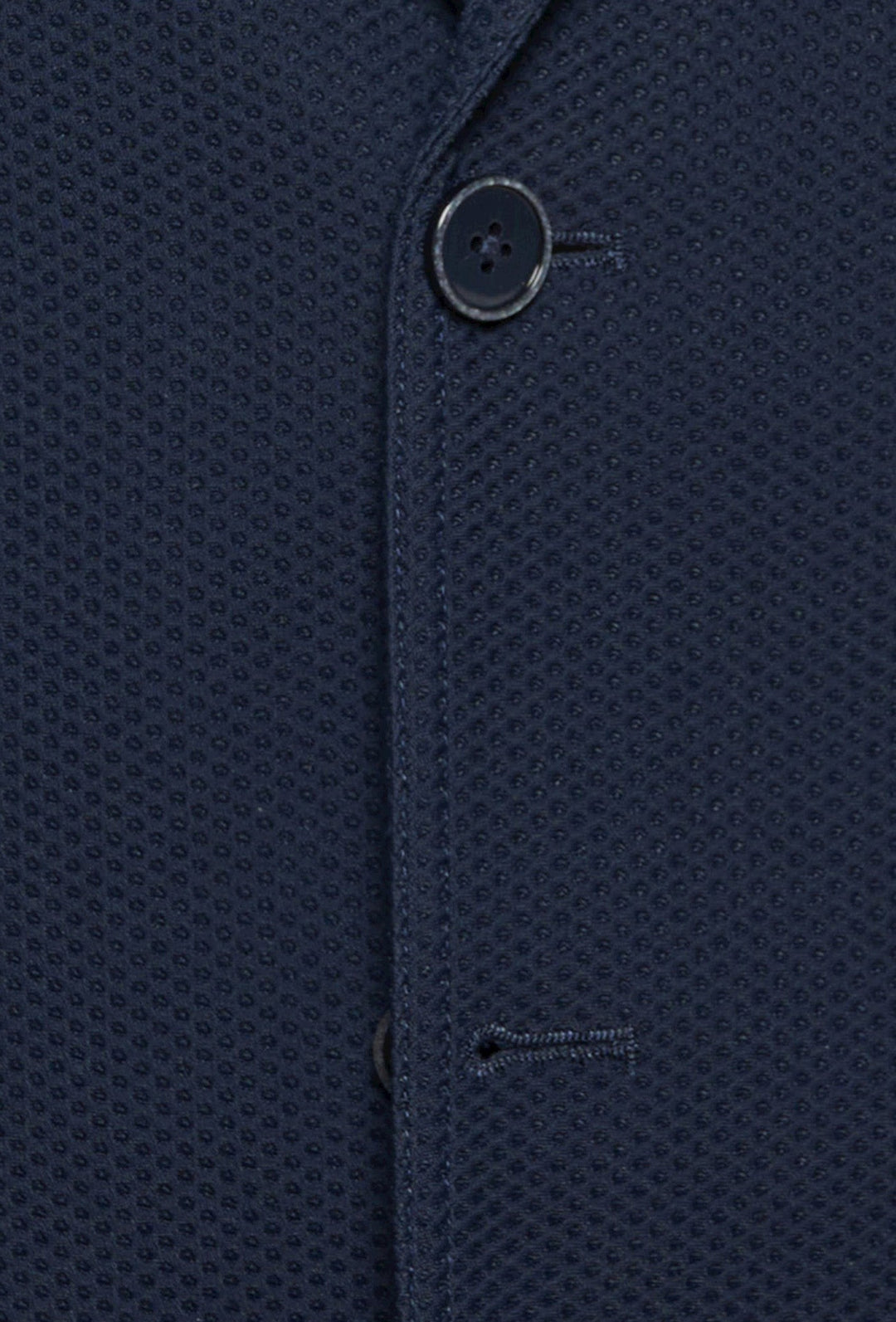 Herren-Sakko in Navy aus strukturiertem Stretchstrick